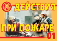 Комплект плакатов "Действия при пожаре" - «globural.ru» - Мытищи