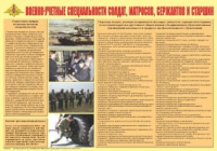 Плакат "Военно-учетные специальности солдат, матросов, сержантов и старшин" - «globural.ru» - Мытищи