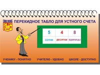 Перекидное табло для устного счета (ламинированное) - «globural.ru» - Мытищи