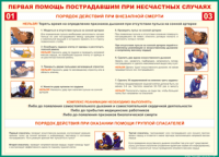 Таблица Порядок действий при внезапной смерти 1000*1400 винил - «globural.ru» - Мытищи