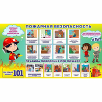 Стенд "Пожарная безопасность" 1.5х0.8 - «globural.ru» - Мытищи