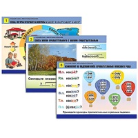 Комплект таблиц для начальной школы "Русский язык. Имя прилагательное" - «globural.ru» - Мытищи