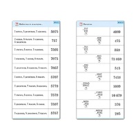 Комплект карточек (10) "Обучающий калейдоскоп. Сложение и вычитание в столбик" - «globural.ru» - Мытищи
