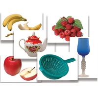 Набор предметных картинок "Фрукты, ягоды, орехи. Посуда" - «globural.ru» - Мытищи