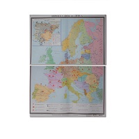 Учебная карта "Европа 1924-1939 гг" 1050*1420 мм (матовое, 2-стороннее лам.) - «globural.ru» - Мытищи