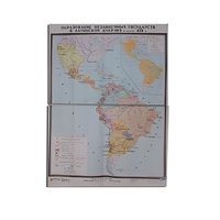 Учебная карта "Образование независимых государств в Латинской Америке" 1030*1420 мм (матовое, 2-стороннее лам.) - «globural.ru» - Мытищи