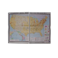 Учебная карта "США в конце XIX - начало XXвв" 1360*1000 мм (матовое, 2-стороннее лам.) - «globural.ru» - Мытищи