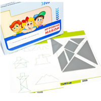 Игровой набор "Танграм" (с комплектом карточек) - «globural.ru» - Мытищи