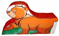 Напольная игрушка "Медвежонок" с шелкографией (ВИК) - «globural.ru» - Мытищи