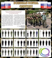 Стенд "Военная форма одежды (флаг РФ)" - «globural.ru» - Мытищи