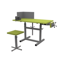 Верстак ученический комбинированный с тисками и струбциной, с защитным экраном и табуретом - «globural.ru» - Мытищи