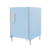 Гигиеническая кабинка из коллекции «НЕГА» (цвет голубой) - «globural.ru» - Мытищи