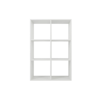 Стеллаж 6 секций цвет белый - «globural.ru» - Мытищи