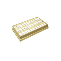 Английский алфавит на пластиковых табличках. Красный. Прописные буквы. 20/20 штук. - «globural.ru» - Мытищи