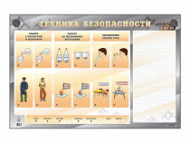 Электрифицированный стенд "Техника безопасности" с маркерными полями - «globural.ru» - Мытищи