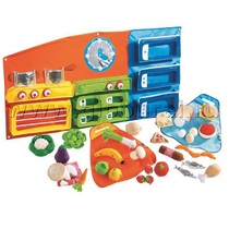 Дидактическое панно "Моя кухня" с комплектом дидактических мягких продуктов (ВИК) - «globural.ru» - Мытищи