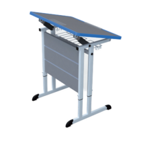 Стол ученический одноместный с наклоняемой столешницей 3-7 гр.р. - «globural.ru» - Мытищи