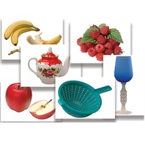 Набор предметных картинок "Фрукты, ягоды, орехи. Посуда" - «globural.ru» - Мытищи