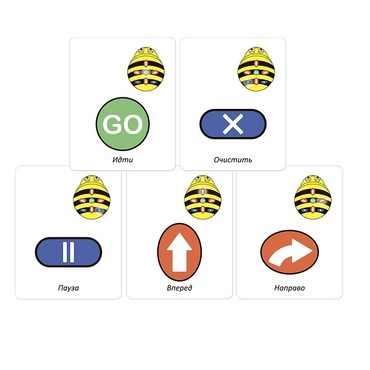 Набор карточек для программирования мини-робота Bee-Bot - «globural.ru» - Мытищи