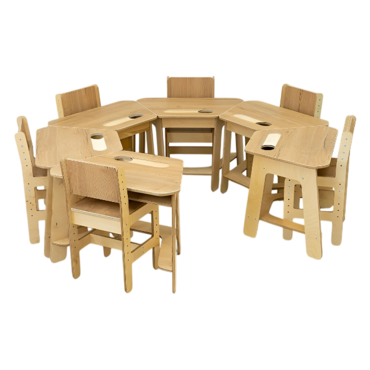 Комплект детских столов и стульев для детей с 3 до 7 лет (6 комплектов) - «globural.ru» - Мытищи