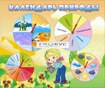 Стенд "Календарь природы" (вариант 1) - «globural.ru» - Мытищи