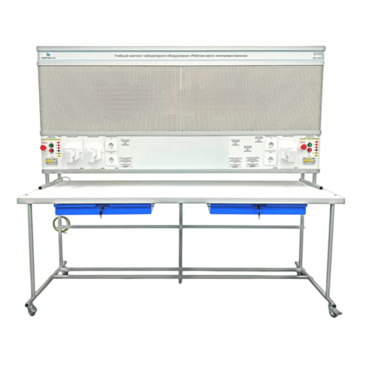 Учебный комплект лабораторного оборудования «Рабочее место электромонтажника» исполнение стендовое, монтажная панель - «globural.ru» - Мытищи