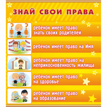Стенд "Знай свои права" - «globural.ru» - Мытищи