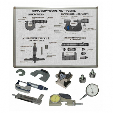 Комплект учебного оборудования «Метрология. Технические измерения в машиностроении» на 5 лабораторных работ - «globural.ru» - Мытищи