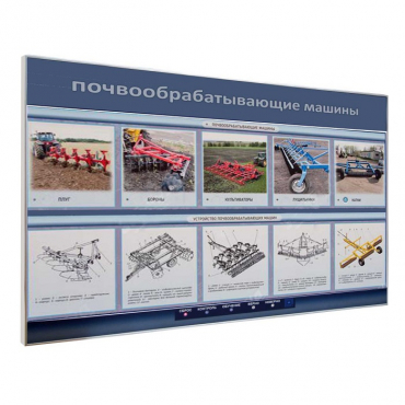 Электрифицированный светодинамический стенд «Почвообрабатывающие машины» - «globural.ru» - Мытищи