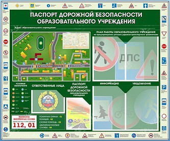 Стенд-уголок "Паспорт дорожной безопасности образовательного учреждения" - «globural.ru» - Мытищи