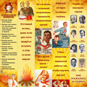 Тематический стенд "Пионеры" - «globural.ru» - Мытищи