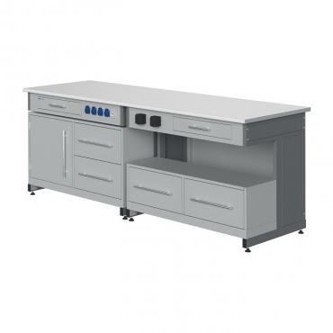 Стол лабораторный демонстрационный с электрическими розетками, автоматами аварийного отключения тока - «globural.ru» - Мытищи